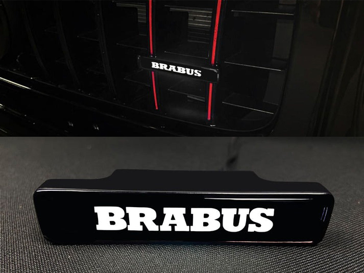 Brabus LED Grill White Badge Grille Emblem Logo for Mercedes W463A G Wagon G63 G500 G55